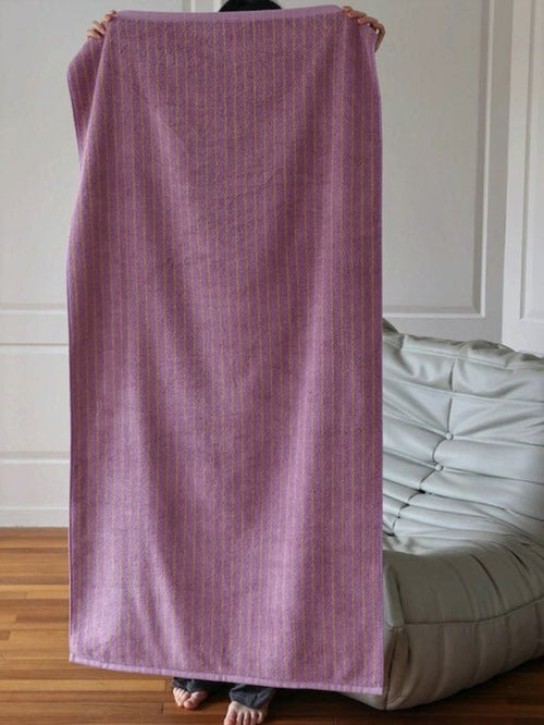 Ultra Soft Absorbent Retro Stripe Bath Towel - 100% Organic Cotton